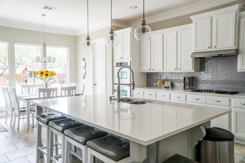 Clean bright home kitchen